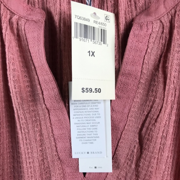 Lucky Brand Floral Drop Needle Blouse (NW4) - Picture 7 of 8